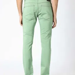 Rare Rabbit Green Slim Fit Fit Solid Jeans image 2