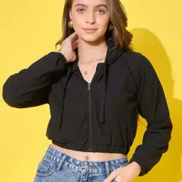 BUYNEWTREND Black Cotton Solid Jacket-picture-41