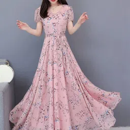 RC NEOEN Floral Print Crepe Maxi Dress-picture-13