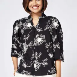 Honey by Pantaloons Black Printed Top-image-5