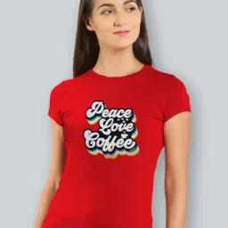 Lyra Red Cotton Printed T-Shirt-picture-28