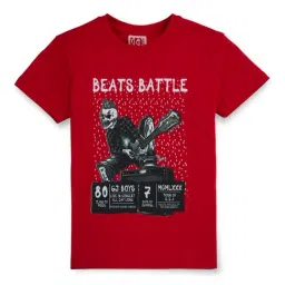 Gini & Jony Kids Red Printed T-Shirt-picture-30