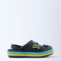 Yellow by Westside Black Applique-Detailed Clogs-image-44
