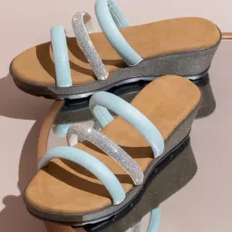 Inc.5 Women's Blue Casual Wedges-picture-23