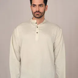Sanaatani Cotton Thread Work Mandarin Collar Kurta-picture-11