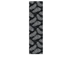 Alina decor Black & Grey Leaves Table Runner image 2