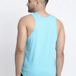 Friskers Men Pack Of 2 Solid Gym Vests image 5