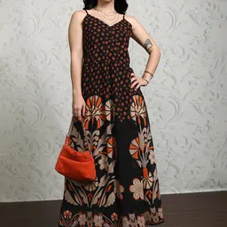 Vishudh Ethnic Motifs Print Maxi Dress image 2