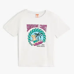 Koton Boys Graphic Printed Round Neck Cotton T-shirt-picture-23