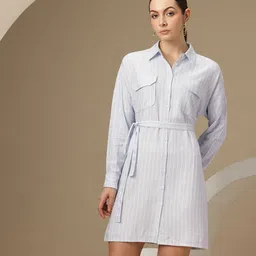 Chemistry Striped Shirt Mini Dress image 2