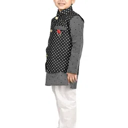 NEW GEN Boys Printed Regular Kurta with Trousers image 2