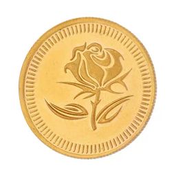 Sri Jagdamba Pearls Rose 22k (916) 8gm Gold Coin-picture-14