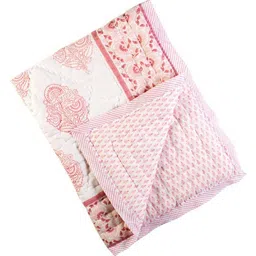 Malabar Baby Block Printed Baby Quilt - Pink City-picture-11