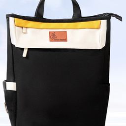 R for Rabbit Caramello Daisy Diaper Bags for Mother, Multipurpose & Large Capacity Stylish Maternity Diaper Backpack for Mom (Black Cream)-picture-46