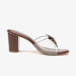 DressBerry Party Block Heel Sandals with Bows image 4