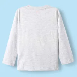 Babyhug Cotton Knit Full Sleeves Night Suit with Star & Im The Next Big Thing Text Print - Navy Blue & White image 3