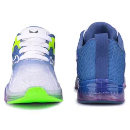 BERSACHE Ombre Designed Lace Up LED Shoes - Blue image 4
