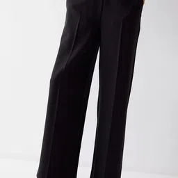 Chemistry Women Relaxed Straight Leg Straight Fit High-Rise Pleated Trousers-image-84