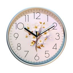 RANDOM Blue & White Printed Round Contemporary Wall Clock-picture-24