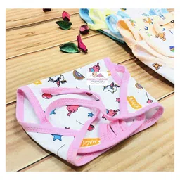 Fareto New Born Baby 12 Single Layer  Super Soft  Cotton Nappies  Washable (0-6 Months) image 4