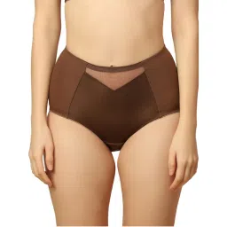 Triumph Minimizer 121 Full Coverage High Waist Brief - Brown-picture-12