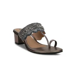 Bata Women Grey Sandal Heels-picture-32