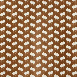 LUZDECOR Brown & White Floral Printed 2 Pieces Long Door Room Darkening Eyelet Curtains image 4