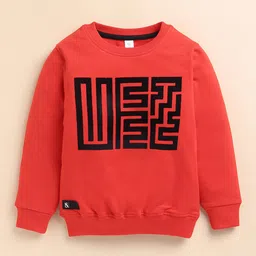Ginie Boys Typography Printed Round Neck Long Sleeves Pullover Sweatshirt-image-62