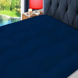 CHICERY Blue Cotton Water Resistant Mattress Protector-picture-16