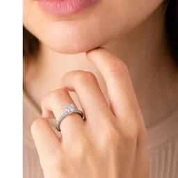 ISHTAARA Sterling Silver Finger Ring image 2