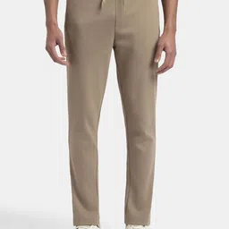 Jockey Super Combed Cotton Rich Pique Slim Fit Trackpant with Side Zipper Pockets-AM44-picture-28