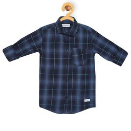 Provogue Boys Straight Slim Fit Opaque Checked Casual Shirt-picture-47
