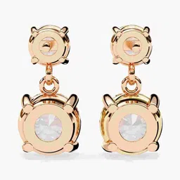 VALANOVA 18Kt Gold Lab Grown Diamond Stud Earrings - 2.55 g image 5