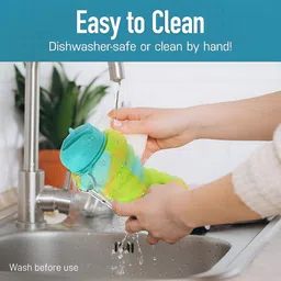 Aura Green Set of 3 Plastic Smart Vacuum Water Bottle image 4