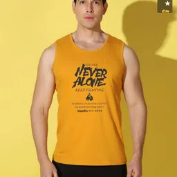 WOOSTRO Men Pack of 2 Typography Printed Round Neck Cotton Slim Fit Sports T-shirts-picture-34