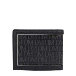 Da Milano Men Typography Printed Leather Two Fold Wallet image 4