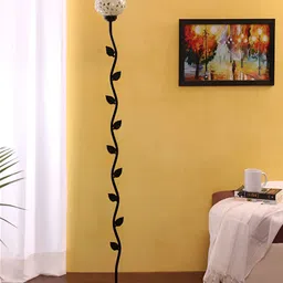 Devansh Black & White Leaf Floor Lamps image 5