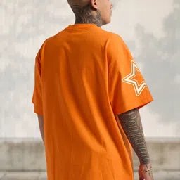 Cool Plus Men Typography Printed Round Neck Cotton Oversized T-shirt image 3