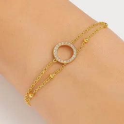 Nui Stainless Steel Gold-Plated Multistrand Bracelet-image-62