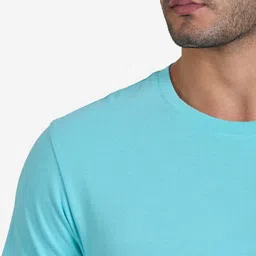 domyos Men's Short-Sleeved Crew-Neck Fitness T-Shirt - Blue Green image 4