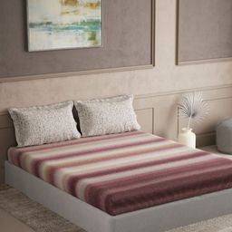DDecor Red & White Ethnic Motifs 144 TC Bedsheet with 2 Pillow Covers-picture-16