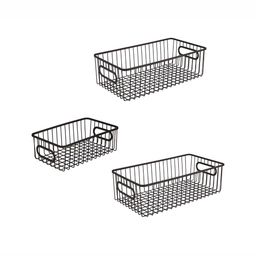 Go Hooked Black Set of 3 Regular Multi-Utility Organisers-picture-48