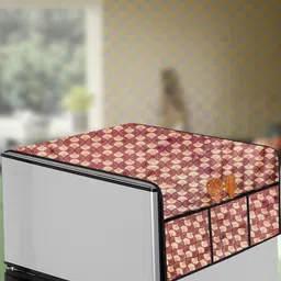 The Furnishing Tree Brown Printed Refrigerator Cover-picture-10