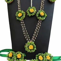 craftsai exports Women Green Jewellery Set-image-35