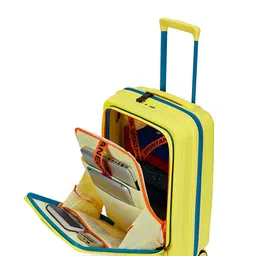 Nasher Miles Set Of 3 Capri Textured Hard-Sided Large Medium & Cabin Trolley Bags image 3