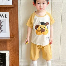 StyleCast x Revolte Boys Pure Cotton Printed T-shirt With Shorts-picture-51