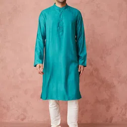 Fabindia Mandarin Collar Straight Kurta-image-94