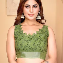 MORDEN MUSE Floral Printed Saree image 4