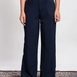 Pittra4ever Women Relaxed Mid Rise Flared Fit Regular Trousers-picture-23