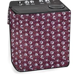 The Furnishing Tree Magenta Printed Washing Machine Cover-picture-24